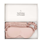 Dusklia - Satin Pillowcase, Eye Mask and Hair Tie Gift Set - Pink