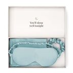 Dusklia - Satin Pillowcase, Eye Mask and Hair Tie Gift Set - Sage
