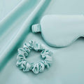 Dusklia - Satin Pillowcase, Eye Mask and Hair Tie Gift Set - Sage