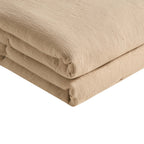 Dusklia - Savannah Four Layer Quilted Tufted Muslin Bedspread - Oat