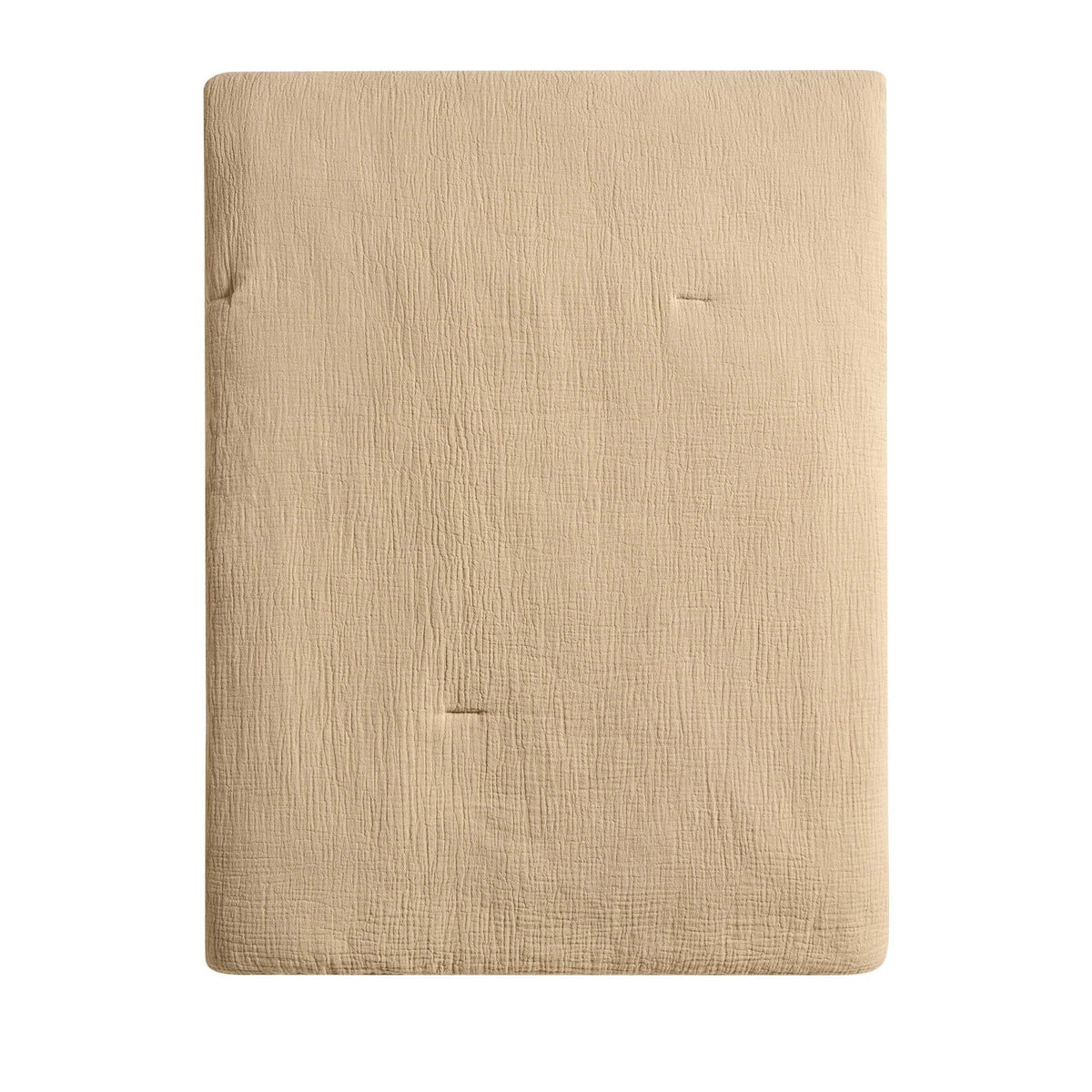 Dusklia - Savannah Four Layer Quilted Tufted Muslin Bedspread - Oat