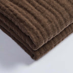 Dusklia - Savannah Four Layer Tufted Muslin Throw - Chocolate