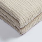 Dusklia - Savannah Tufted Muslin Throw - Oat