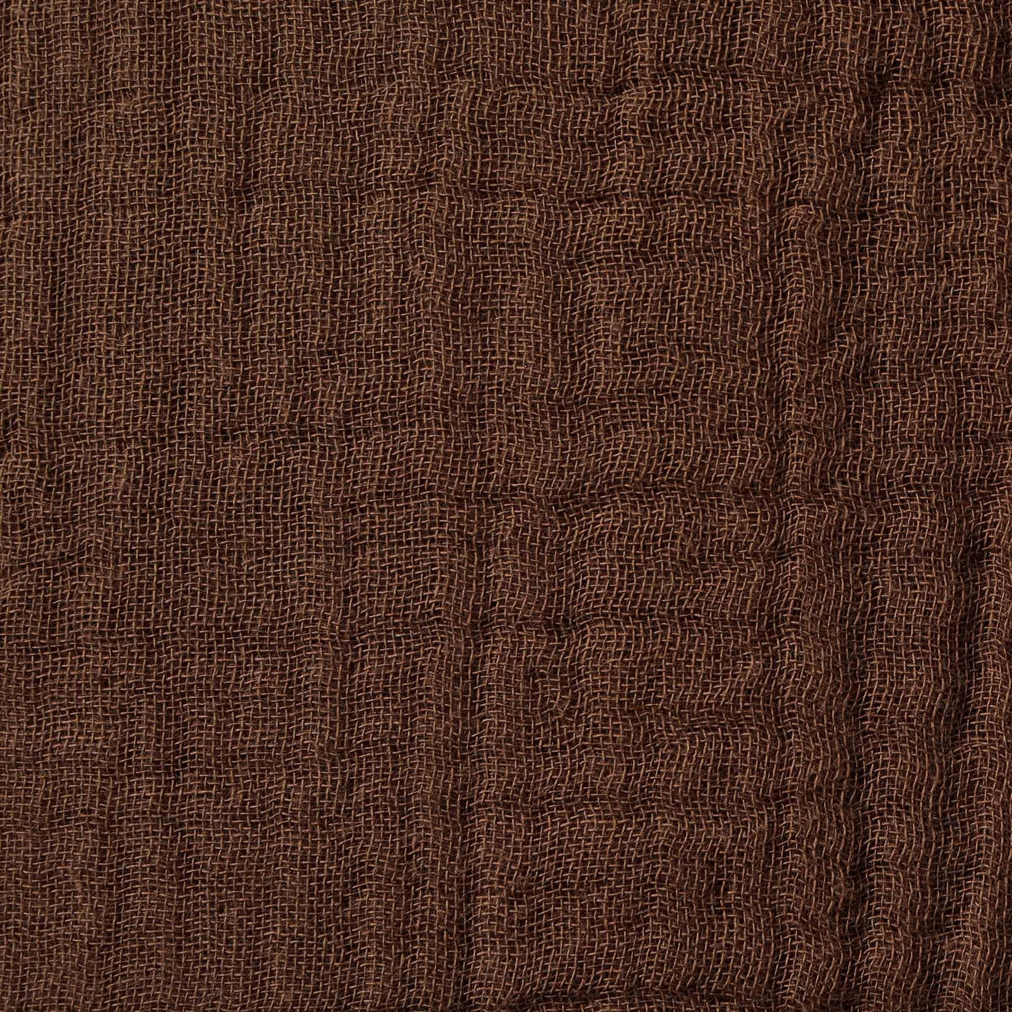 Dusklia - Savannah Set of 2 Tufted Muslin Cushion Covers - Chocolate