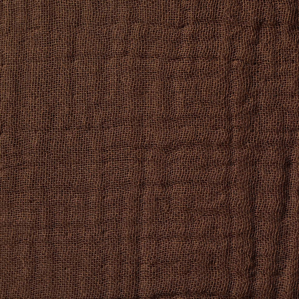 Dusklia - Savannah Set of 2 Tufted Muslin Sofa Cushion Covers - Chocolate