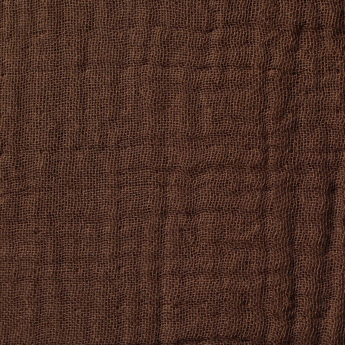 Dusklia - Savannah Set of 2 Tufted Muslin Sofa Cushion Covers - Chocolate
