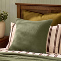 Dusklia - Savannah Set of 2 Tufted Muslin Cushion Covers - Olive Green