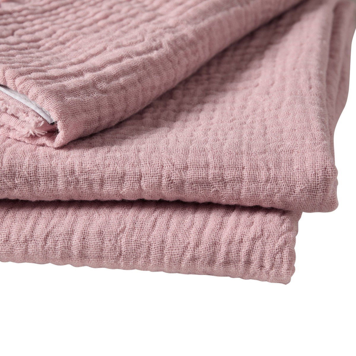 Dusklia - Savannah Tufted Muslin Throw - Rose