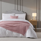 Dusklia - Savannah Tufted Muslin Throw - Rose