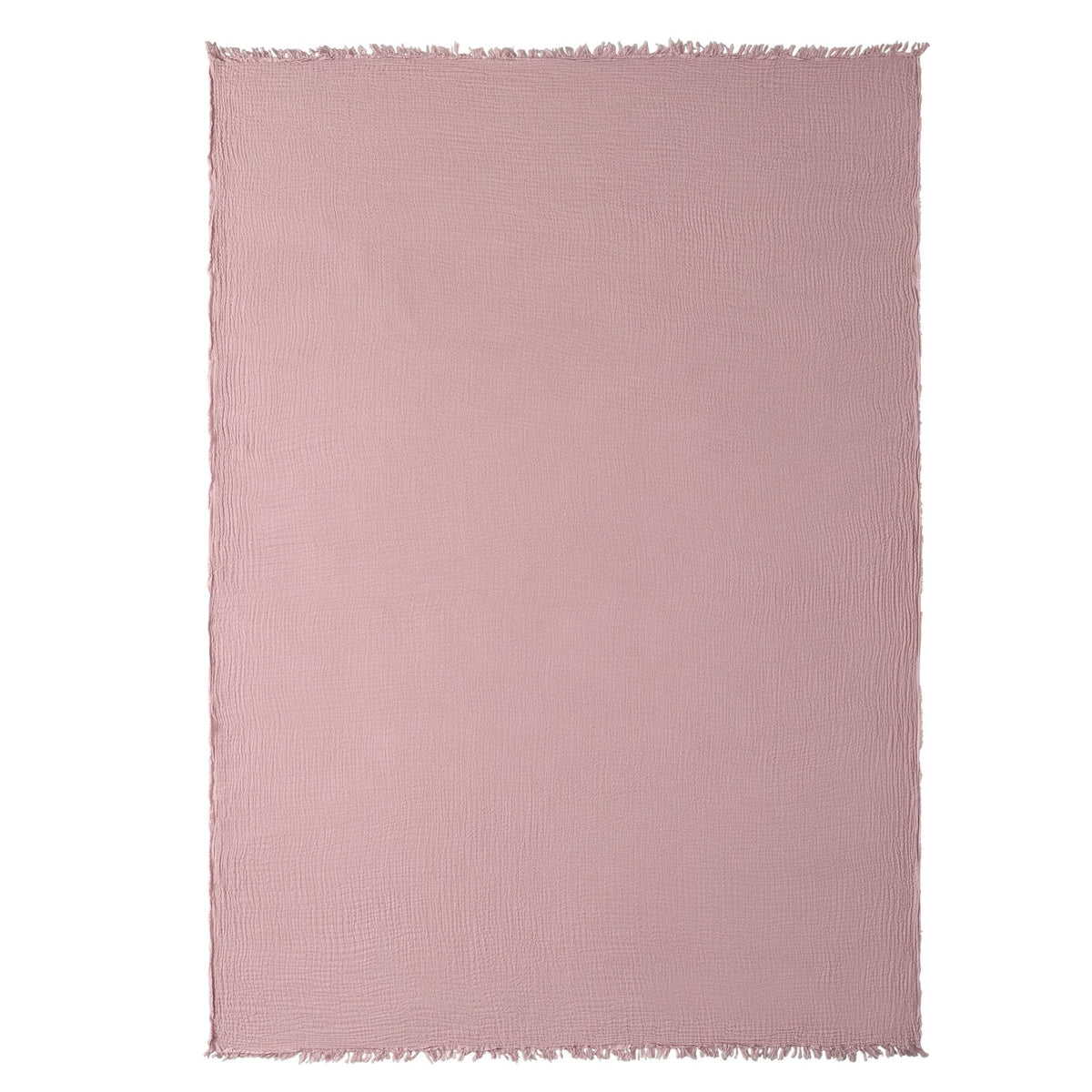 Dusklia - Savannah Tufted Muslin Throw - Rose
