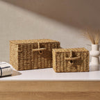 Dusklia - Seagrass Storage Basket - Natural