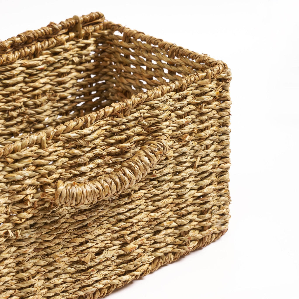 Dusklia - Seagrass Storage Basket - Natural
