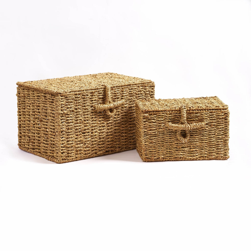Dusklia - Seagrass Storage Basket - Natural
