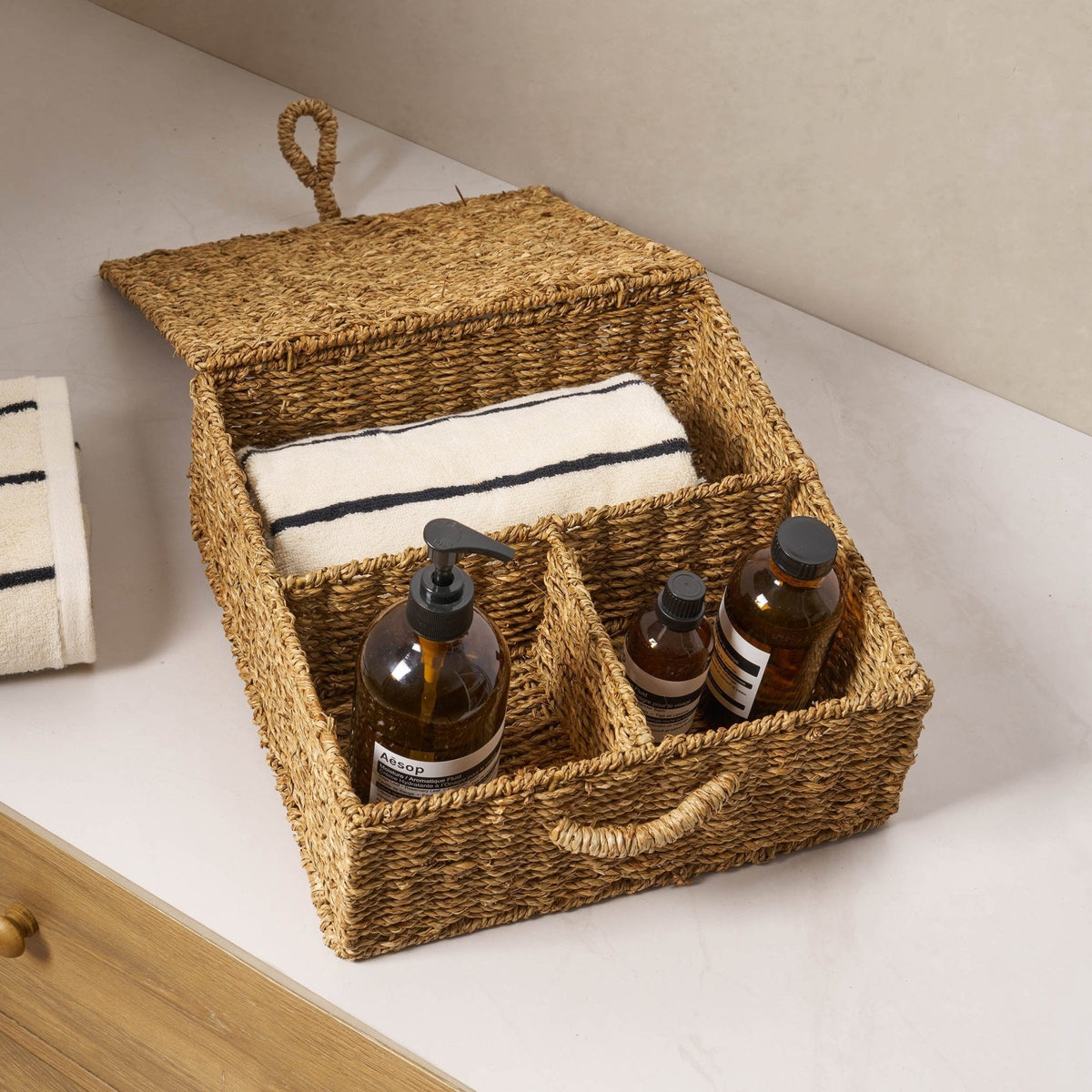 Dusklia - Seagrass Storage Organiser - Natural