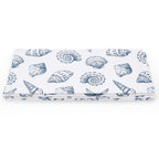 Dusklia - Shell Print Set of 4 Napkins - Natural/ Blue