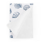 Dusklia - Shell Print Set of 4 Placemats - Natural/ Blue