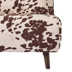 Dusklia - Seattle Double Click Clack Sofa Bed - Brown Cow Print