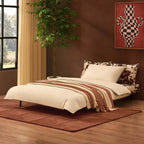 Dusklia - Seattle Double Click Clack Sofa Bed - Brown Cow Print