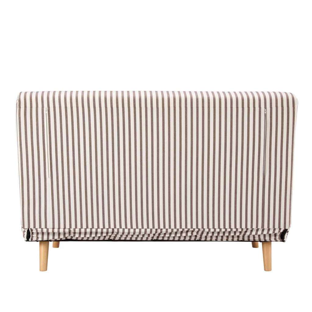 Dusklia - Seattle Double Click Clack Sofa Bed - Chocolate Stripe