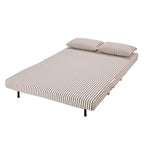 Dusklia - Seattle Double Click Clack Sofa Bed - Chocolate Stripe