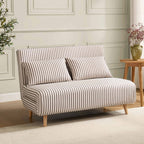 Dusklia - Seattle Double Click Clack Sofa Bed - Chocolate Stripe