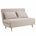 Dusklia - Seattle Double Click Clack Sofa Bed - Chocolate Stripe