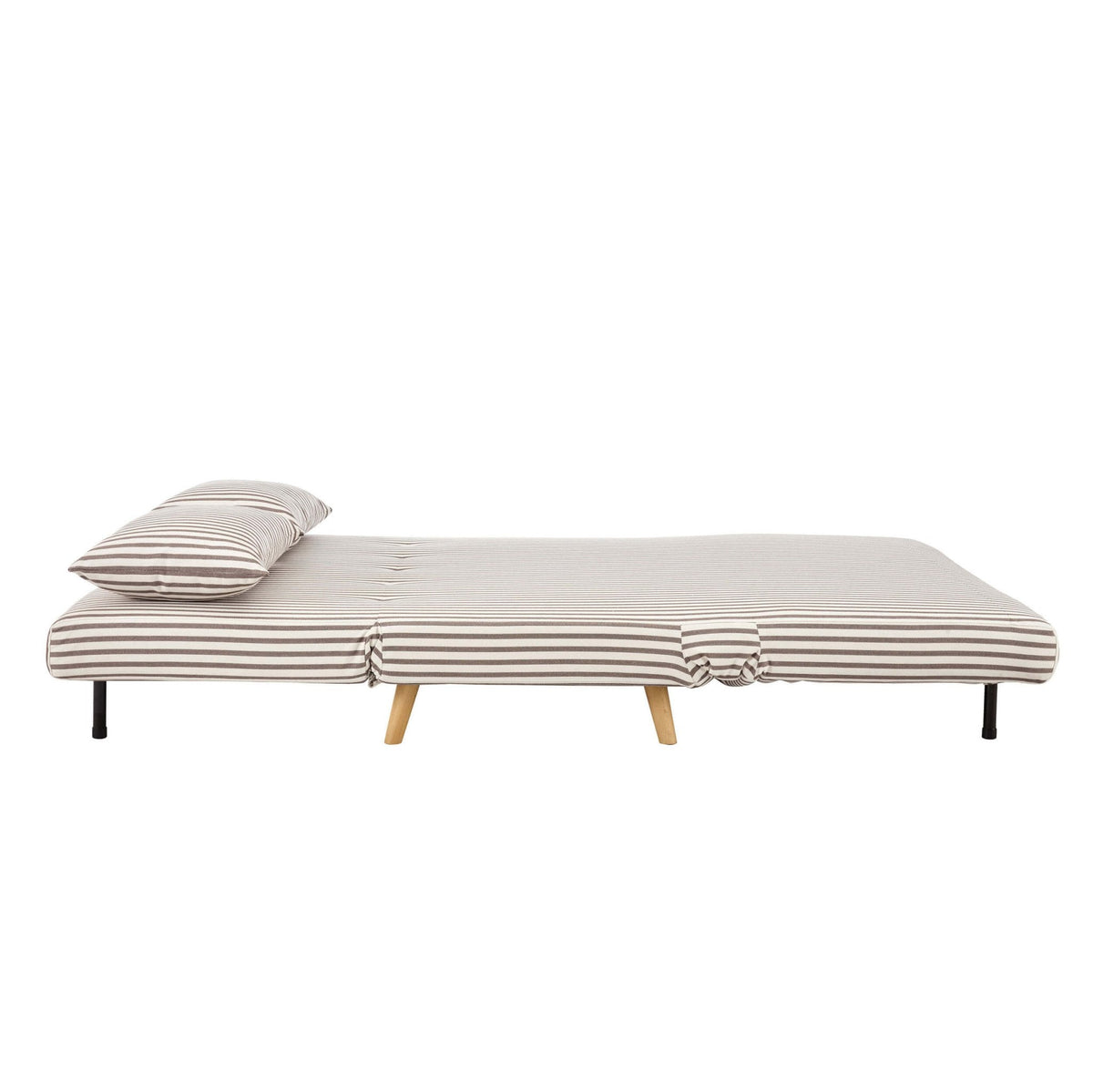 Dusklia - Seattle Double Click Clack Sofa Bed - Chocolate Stripe