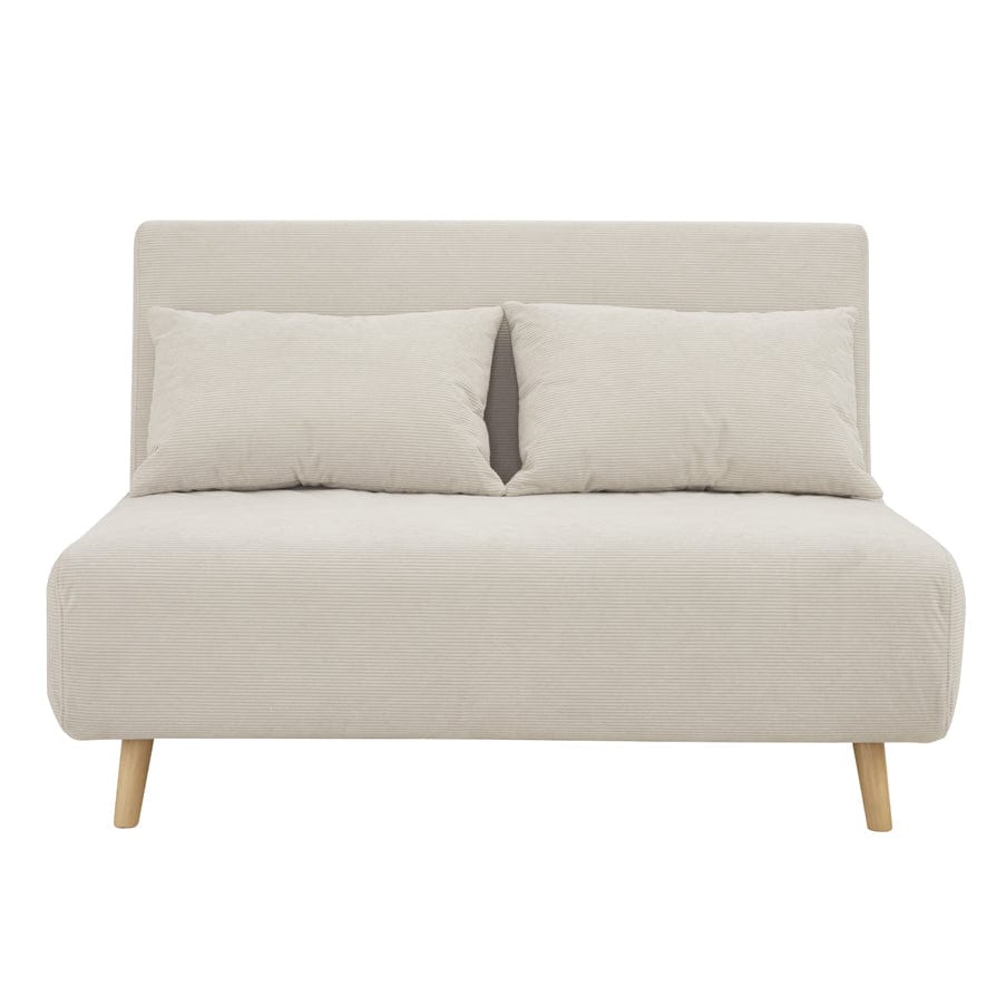 Dusklia - Seattle Double Click Clack Sofa Bed - Corduroy - Pebble