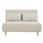 Dusklia - Seattle Double Click Clack Sofa Bed - Corduroy - Pebble