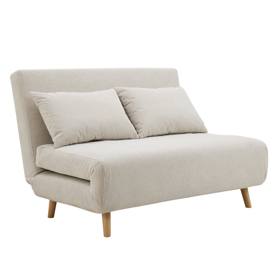 Dusklia - Seattle Double Click Clack Sofa Bed - Corduroy - Pebble