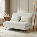 Dusklia - Seattle Double Click Clack Sofa Bed - Cream Linen