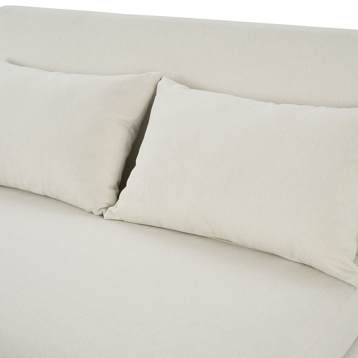 Dusklia - Seattle Double Click Clack Sofa Bed - Cream Linen