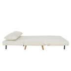 Dusklia - Seattle Double Click Clack Sofa Bed - Cream Linen