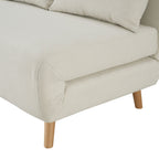 Dusklia - Seattle Double Click Clack Sofa Bed - Cream Linen