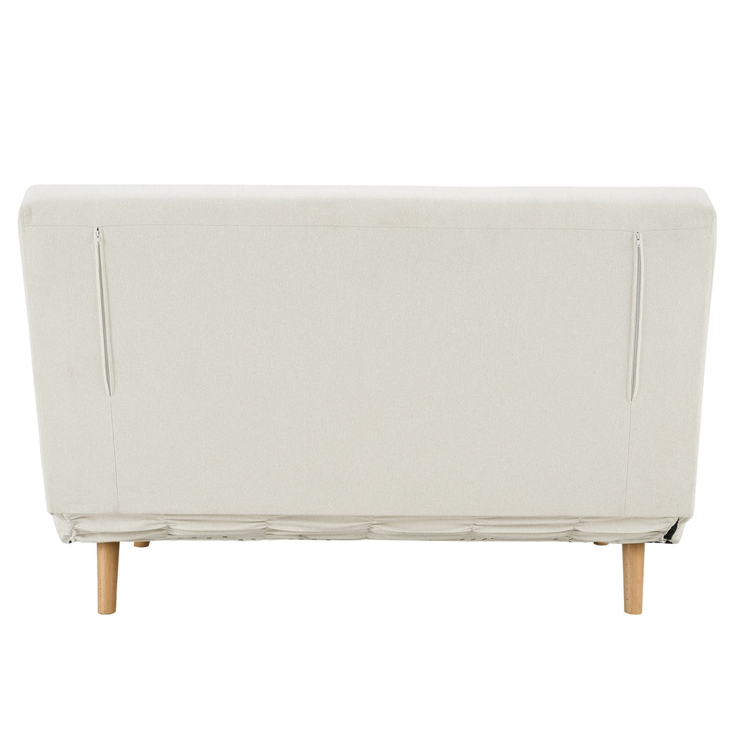 Dusklia - Seattle Double Click Clack Sofa Bed - Cream Linen