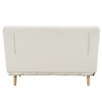 Dusklia - Seattle Double Click Clack Sofa Bed - Cream Linen