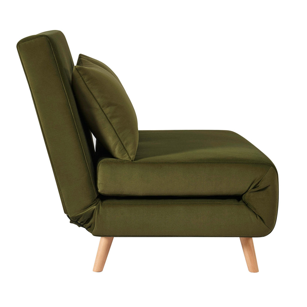 Dusklia - Seattle Double Click Clack Sofa Bed - Muted Moss