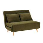 Dusklia - Seattle Double Click Clack Sofa Bed - Muted Moss