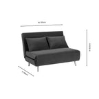 Dusklia - Seattle Double Click Clack Sofa Bed - Muted Moss