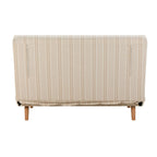 Dusklia - Seattle Double Click Clack Sofa Bed - Natural Stitched Stripe