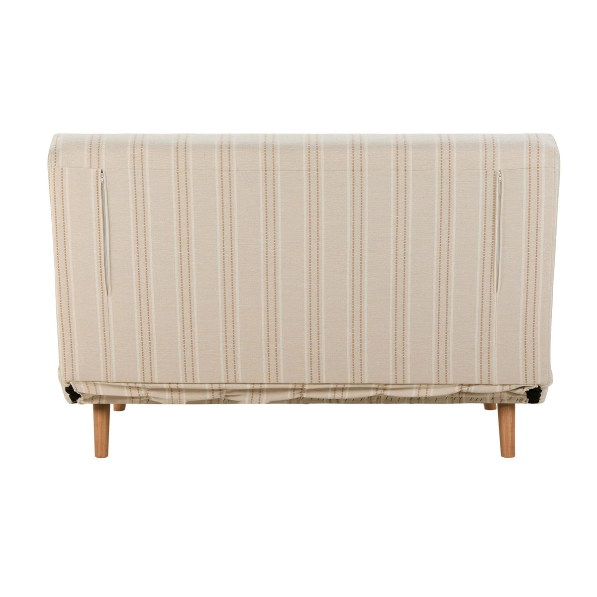 Dusklia - Seattle Double Click Clack Sofa Bed - Natural Stitched Stripe