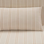 Dusklia - Seattle Double Click Clack Sofa Bed - Natural Stitched Stripe