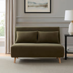 Dusklia - Seattle Double Click Clack Sofa Bed - Olive Green