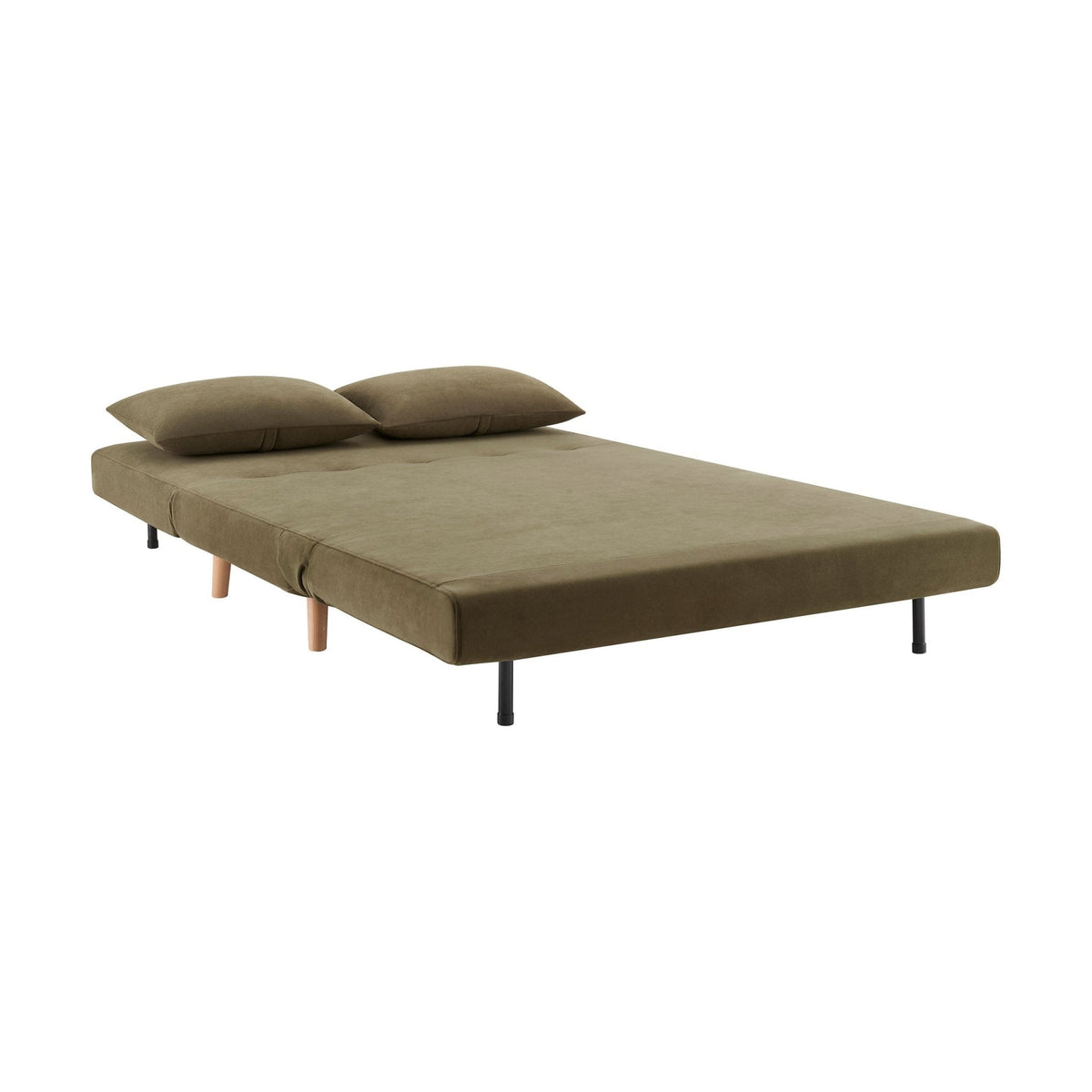 Dusklia - Seattle Double Click Clack Sofa Bed - Olive Green