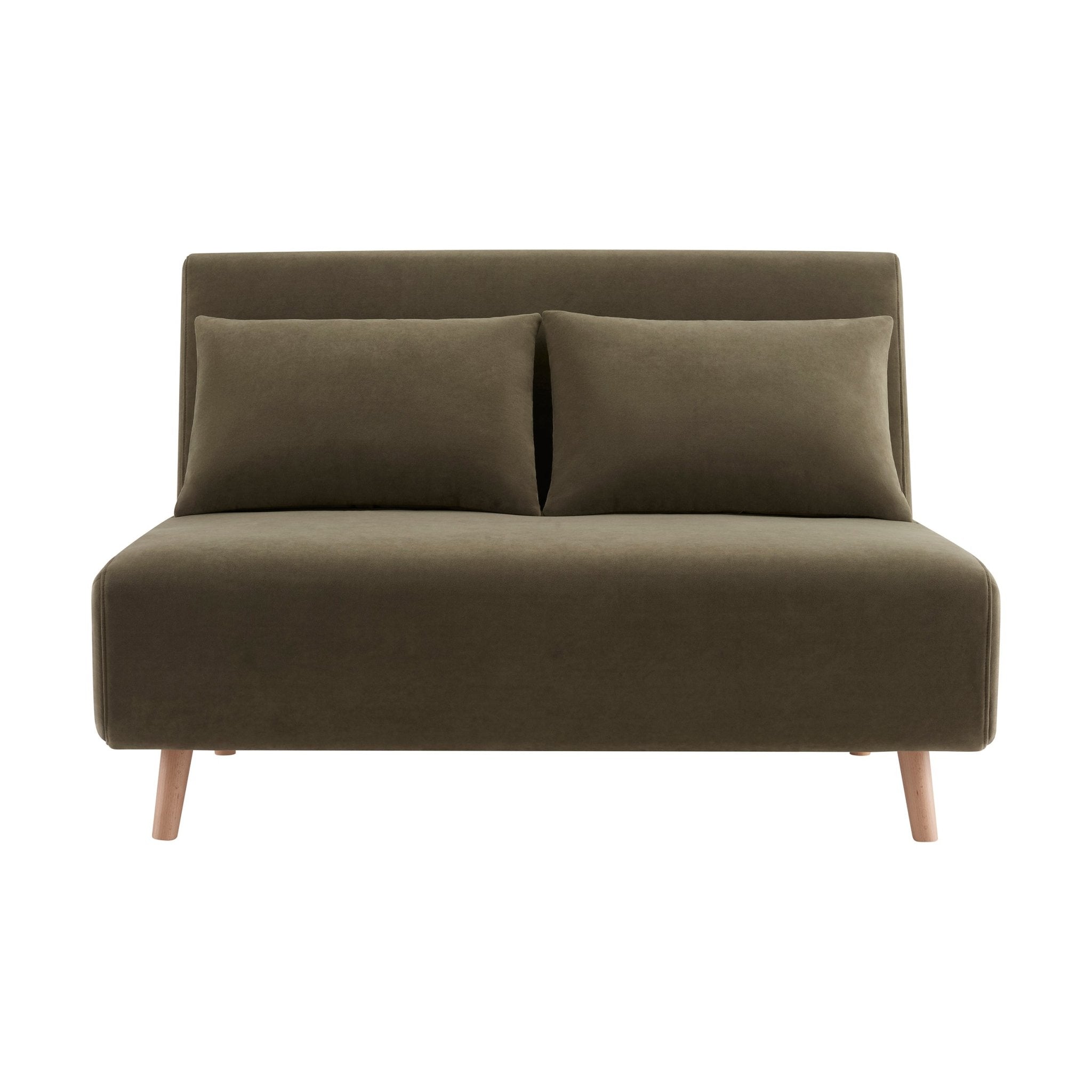 Dusklia - Seattle Double Click Clack Sofa Bed - Olive Green