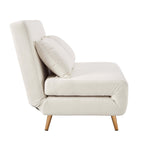 Dusklia - Seattle Double Click Clack Sofa Bed - Teddy Cream
