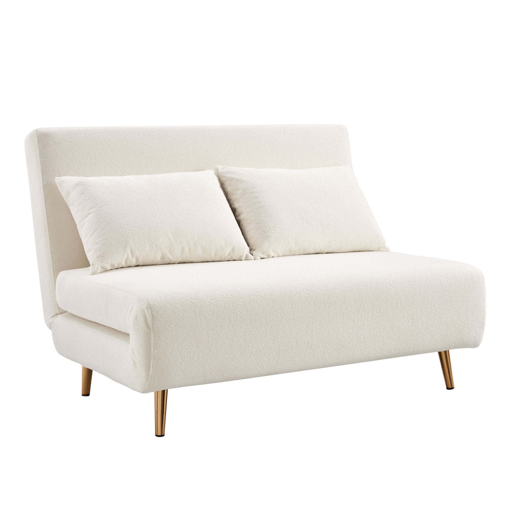 Dusklia - Seattle Double Click Clack Sofa Bed - Teddy Cream