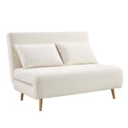 Dusklia - Seattle Double Click Clack Sofa Bed - Teddy Cream