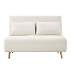 Dusklia - Seattle Double Click Clack Sofa Bed - Teddy Cream