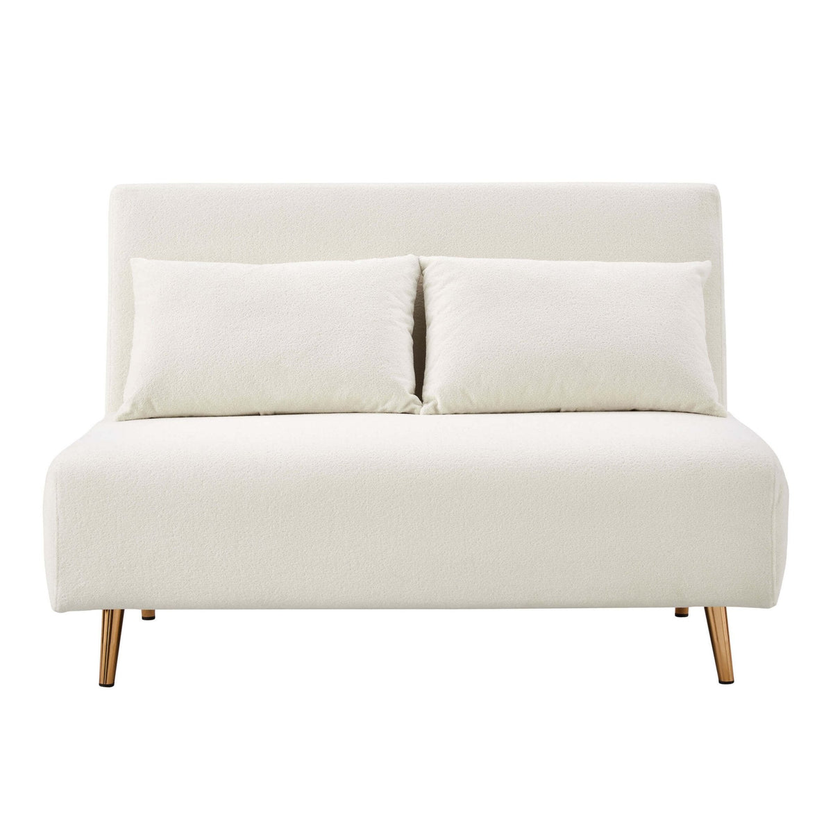 Dusklia - Seattle Double Click Clack Sofa Bed - Teddy Cream